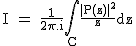 2$\textrm I = \frac{1}{2\pi.i}\Bigint_{C}\frac{|P(z)|^2}{z}dz